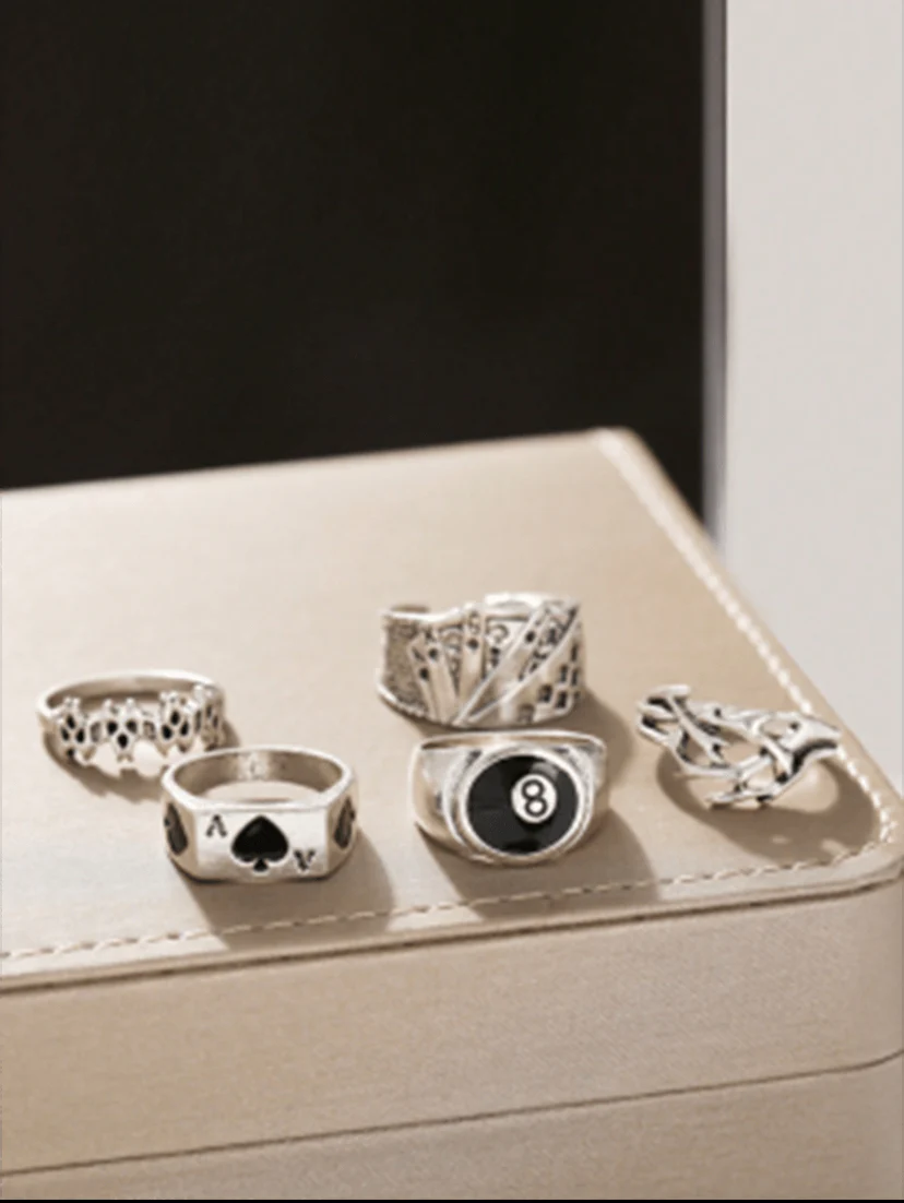 5 Pieces Sade Rings - Image 3