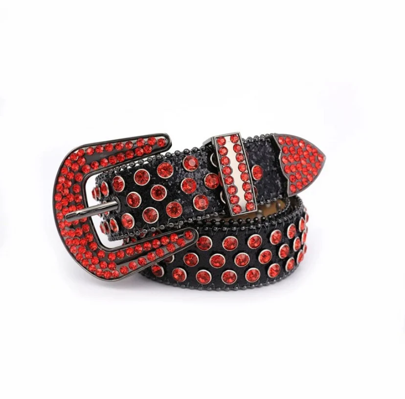 Leather Rhinestone Belts - Image 4