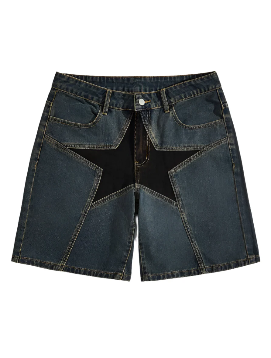 Jorts With Star Design - Image 3
