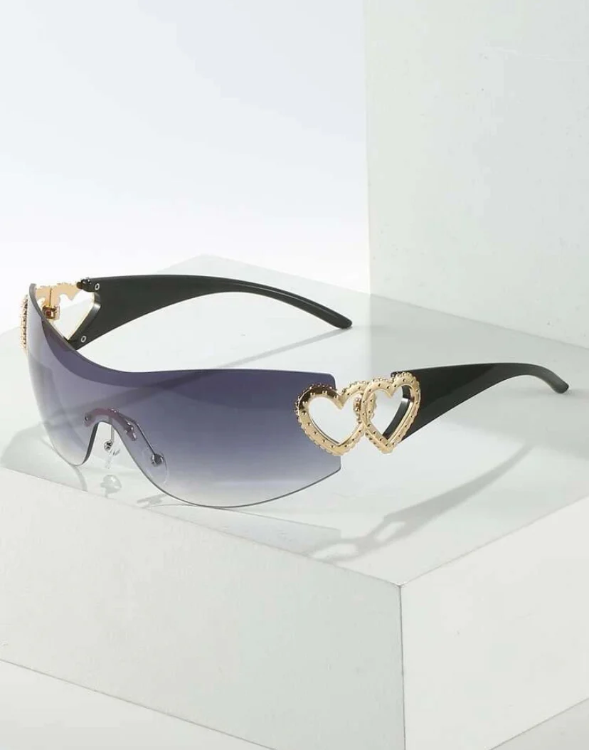 Y2K Style Heart Decor Rimless - Image 11